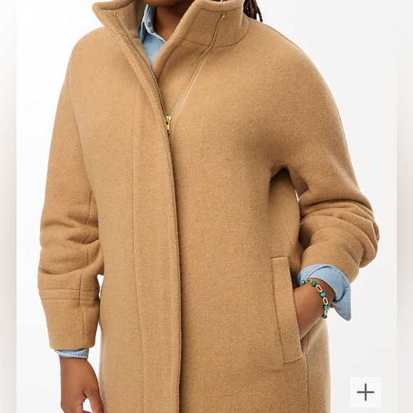 NEW J Crew Button-neck city coat!!! - Picture 2 of 7
